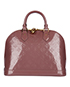 Louis Vuitton Alma Vernis Bag, back view